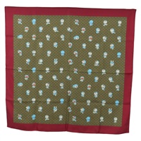 グッチ GUCCI スカーフ マイクロGG ドラえもん シルク ベージュ レディース YKZ755M