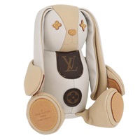 ルイ・ヴィトン LOUIS VUITTON ドゥドゥルイスウサギ 犬のぬいぐるみ モノグラム ホワイト ベージュ GI0367 レディース 167206SAM