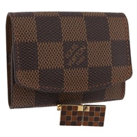 ルイ・ヴィトン LOUIS VUITTON カフス ダミエ エベヌ カフス&カフスケース ゴールド レディース 167199A
