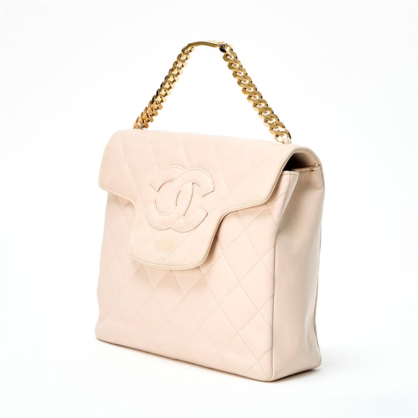 CHANEL マトラッセ 1980~1990年頃 ハンドバッグ ピンク ラムスキンの画像1