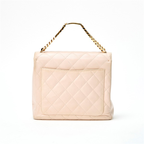 CHANEL マトラッセ 1980~1990年頃 ハンドバッグ ピンク ラムスキンの画像2