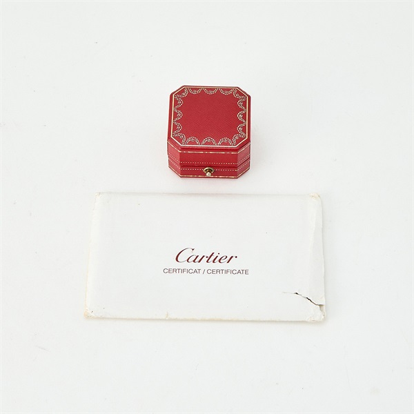 Cartier トリニティ リング 52 シルバー 750WG 1998年クリスマス限定の画像4