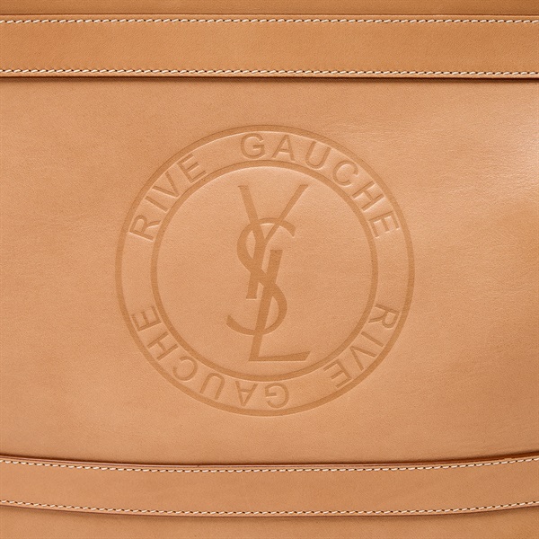 SAINT LAURENT トートバッグ 774156AACCW2725 ベージュ ブラウン ゴールド レザーの画像4