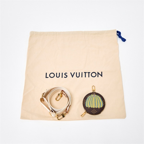 LOUIS VUITTON×Yayoi Kusama オンザゴー PM ハンドバッグ M46467 ブラウン ゴールド モノグラムキャンバスの画像6