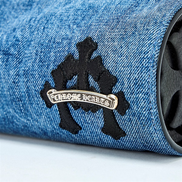 CHROME HEARTS ハンドバッグ ブルー ブラック シルバー デニムの画像4