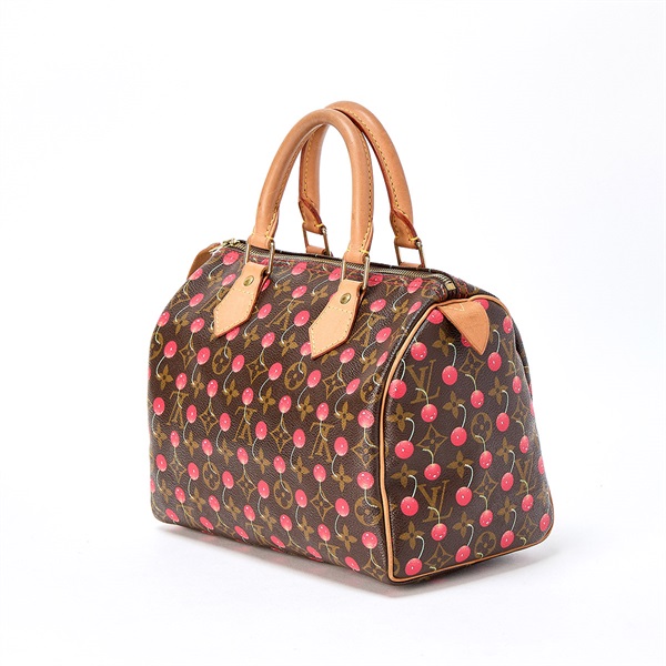 LOUIS VUITTON スピーディ 25 モノグラム ハンドバッグ M95009 ブラウン レッド ゴールド PVCの画像1