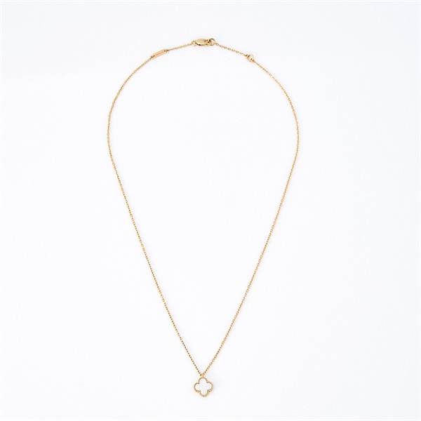 Van Cleef & Arpels スウィート アルハンブラ ネックレス ゴールド ホワイト 750YG マザーオブパールの画像1