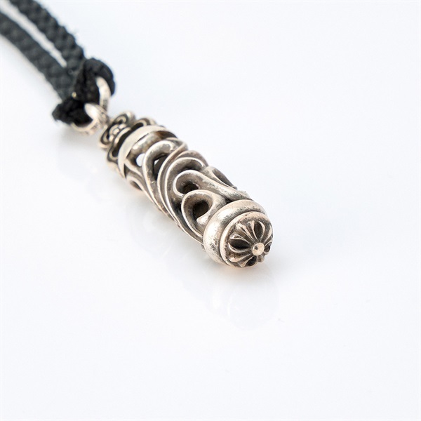 CHROME HEARTS CHプラス  ローラー with レザーブレード ネックレス シルバー 925の画像4