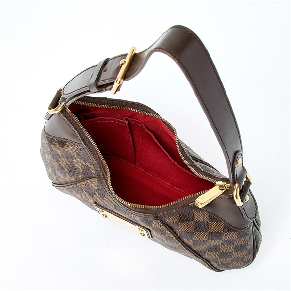 LOUIS VUITTON テムズ ダミエ ショルダーバッグ N48180 ブラウン PVCの画像6