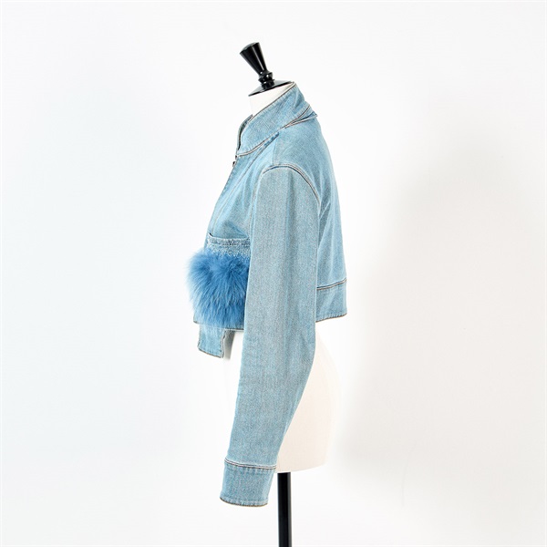 FENDI デニムジャケット 38 ブルー コットンの画像1