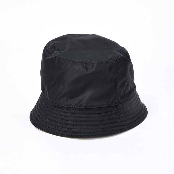PRADA トライアングル ハット L RN98339-CA.34767 ブラック テスート コットンの画像1