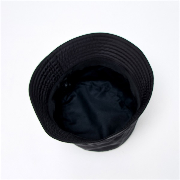 PRADA トライアングル ハット L RN98339-CA.34767 ブラック テスート コットンの画像4