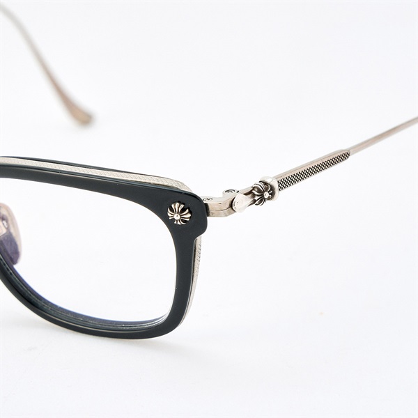CHROME HEARTS GIZZNME CHプラス 眼鏡 ブラック シルバー 925 プラスチックの画像1