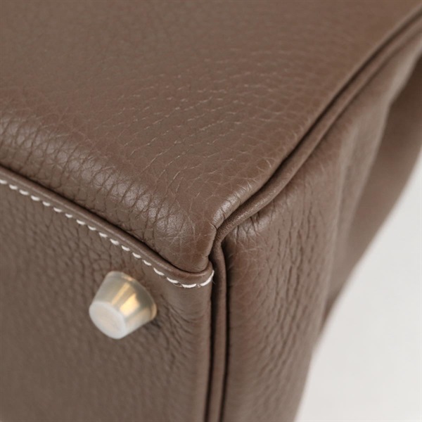 HERMES ケリー 28 2021年 Z ハンドバッグ エトゥープ ゴールド トゴの画像7