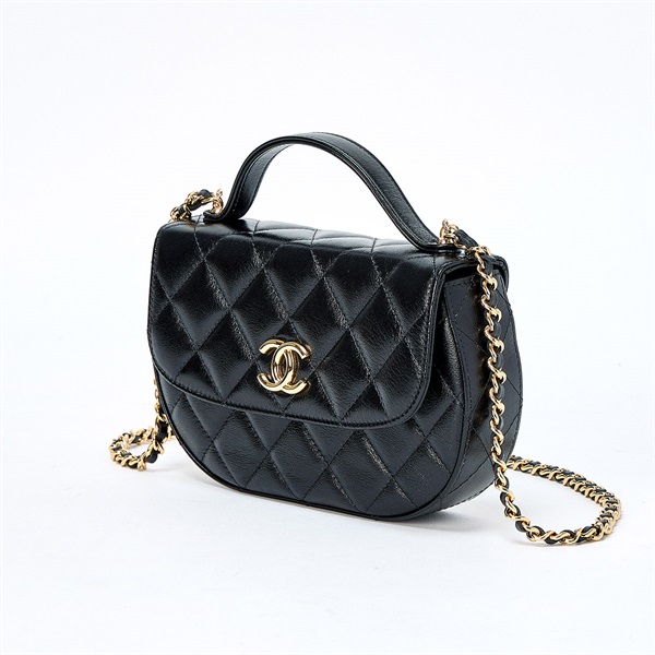 CHANEL マトラッセ 2021年 ショルダーバッグ ブラック ゴールド シャイニーラムスキンの画像1