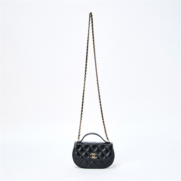 CHANEL マトラッセ 2021年 ショルダーバッグ ブラック ゴールド シャイニーラムスキンの画像5