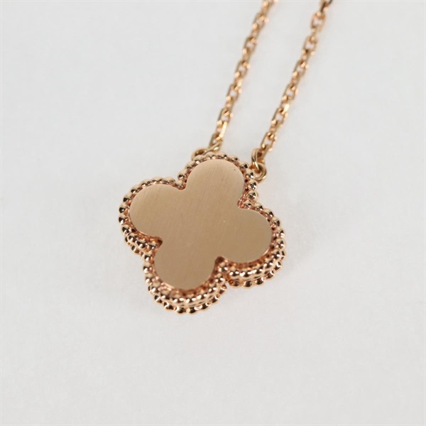 Van Cleef & Arpels ヴィンテージ アルハンブラ ネックレス ピンクゴールド ピンクグレー 750PG グレーマザーオブパールの画像1