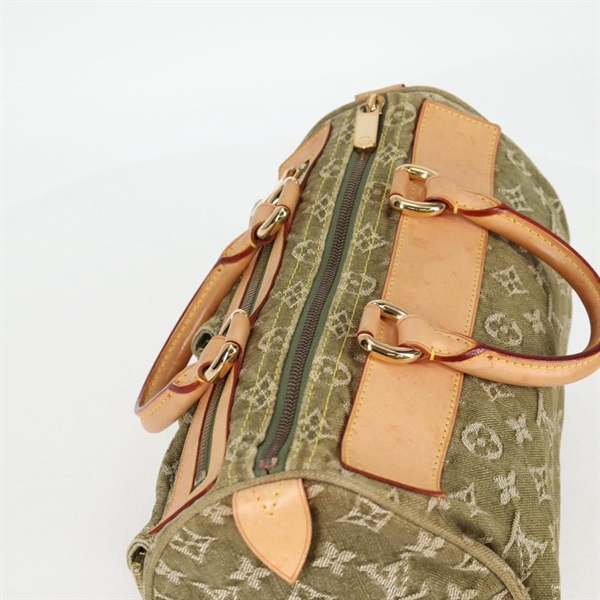 LOUIS VUITTON ネオスピーディ モノグラムデニム ハンドバッグ M95215 リケン ゴールド デニムの画像5