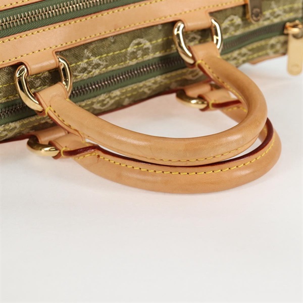LOUIS VUITTON ネオスピーディ モノグラムデニム ハンドバッグ M95215 リケン ゴールド デニムの画像6