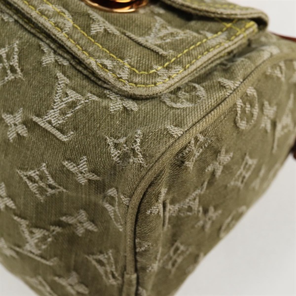 LOUIS VUITTON ネオスピーディ モノグラムデニム ハンドバッグ M95215 リケン ゴールド デニムの画像10