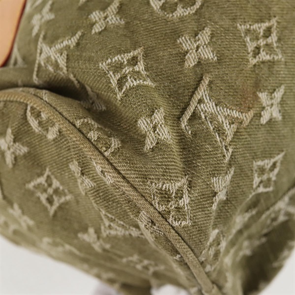 LOUIS VUITTON ネオスピーディ モノグラムデニム ハンドバッグ M95215 リケン ゴールド デニムの画像11