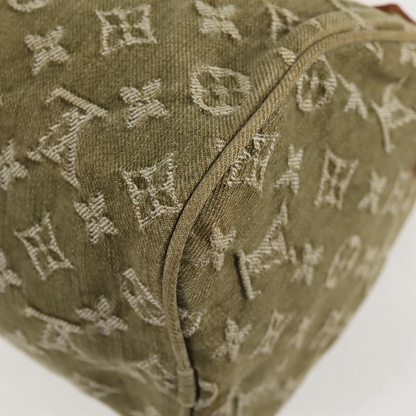 LOUIS VUITTON ネオスピーディ モノグラムデニム ハンドバッグ M95215 リケン ゴールド デニムの画像12