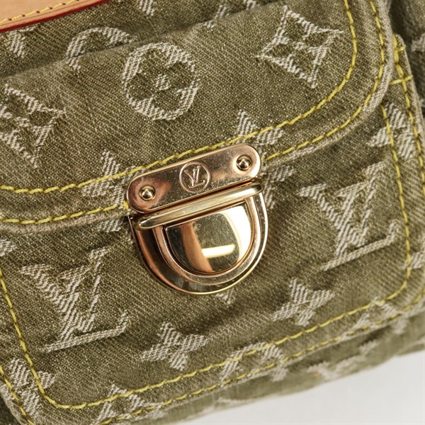 LOUIS VUITTON ネオスピーディ モノグラムデニム ハンドバッグ M95215 リケン ゴールド デニムの画像13