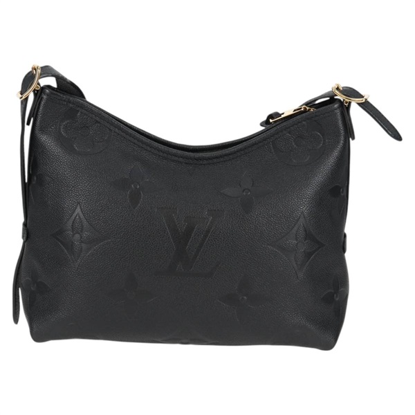 LOUIS VUITTON モノグラムアンプラントキャリーオール NM PM ショルダーバッグ M46288 ブラック ゴールド レザーの画像2