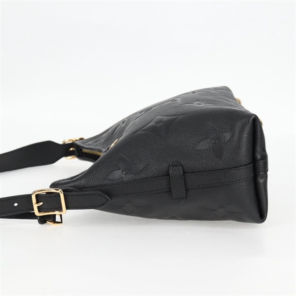 LOUIS VUITTON モノグラムアンプラントキャリーオール NM PM ショルダーバッグ M46288 ブラック ゴールド レザーの画像3