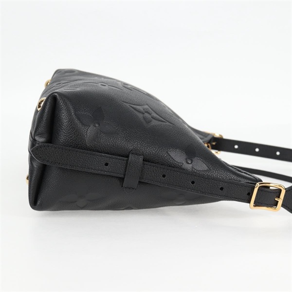 LOUIS VUITTON モノグラムアンプラントキャリーオール NM PM ショルダーバッグ M46288 ブラック ゴールド レザーの画像4