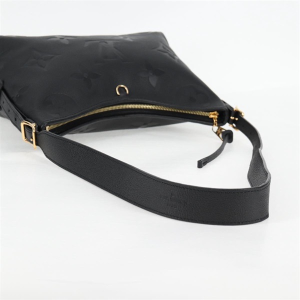 LOUIS VUITTON モノグラムアンプラントキャリーオール NM PM ショルダーバッグ M46288 ブラック ゴールド レザーの画像6