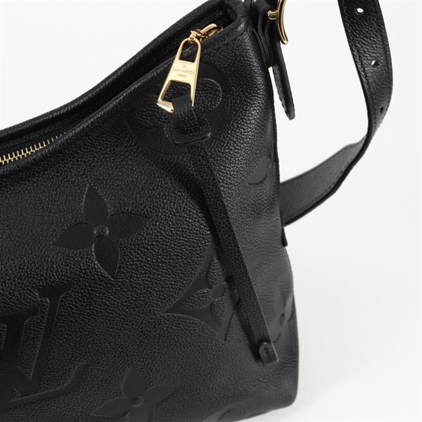 LOUIS VUITTON モノグラムアンプラントキャリーオール NM PM ショルダーバッグ M46288 ブラック ゴールド レザーの画像15