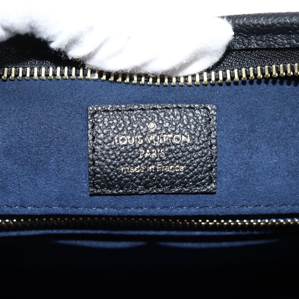 LOUIS VUITTON モノグラムアンプラントキャリーオール NM PM ショルダーバッグ M46288 ブラック ゴールド レザーの画像17