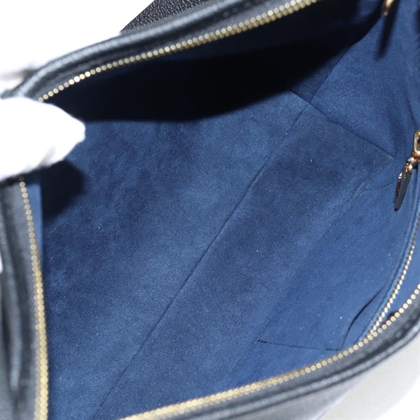 LOUIS VUITTON モノグラムアンプラントキャリーオール NM PM ショルダーバッグ M46288 ブラック ゴールド レザーの画像18