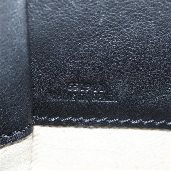 LOEWE ハンモック ミニドローストリング ショルダーバッグ ブラック シルバー レザーの画像5