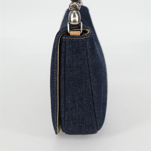 Christian Dior マリスパール ワンショルダーバッグ ショルダーバッグ インディゴブルー ベージュ シルバー シルバー デニムの画像3