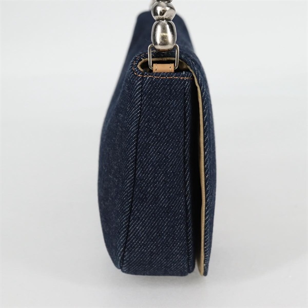 Christian Dior マリスパール ワンショルダーバッグ ショルダーバッグ インディゴブルー ベージュ シルバー シルバー デニムの画像4