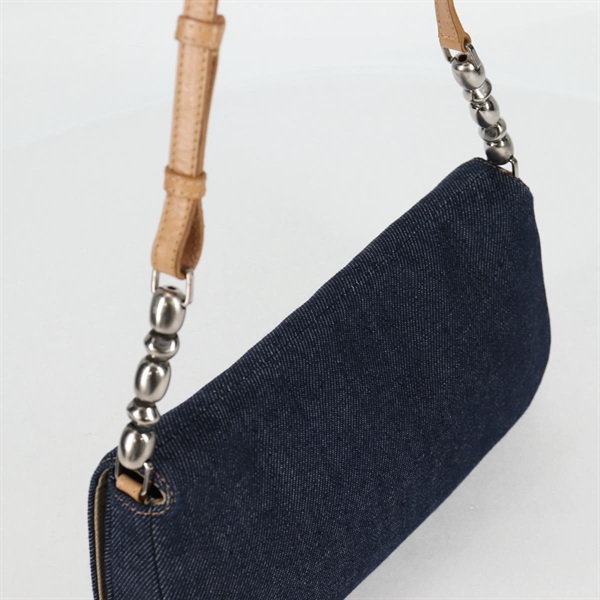 Christian Dior マリスパール ワンショルダーバッグ ショルダーバッグ インディゴブルー ベージュ シルバー シルバー デニムの画像5