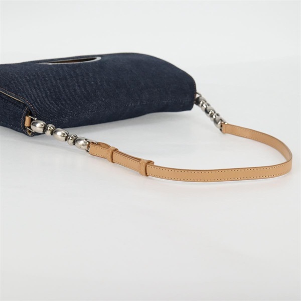Christian Dior マリスパール ワンショルダーバッグ ショルダーバッグ インディゴブルー ベージュ シルバー シルバー デニムの画像6