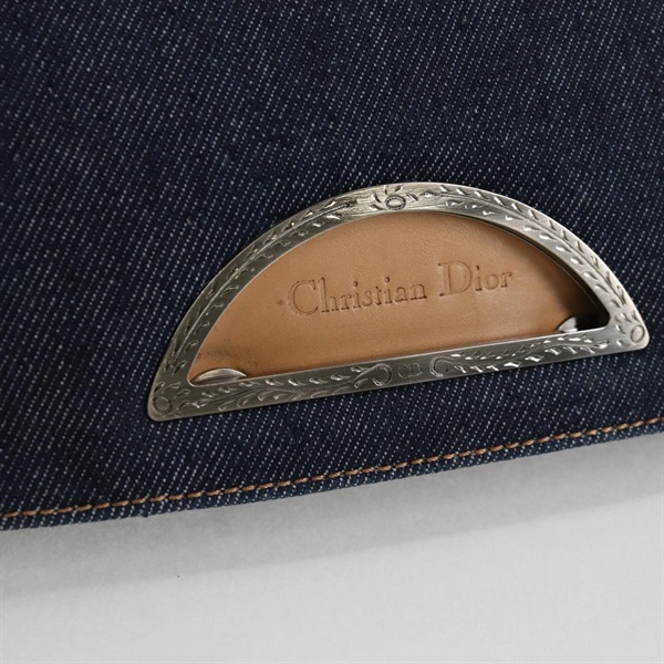 Christian Dior マリスパール ワンショルダーバッグ ショルダーバッグ インディゴブルー ベージュ シルバー シルバー デニムの画像13