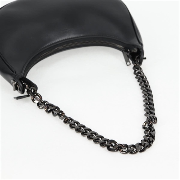 CELINE AVA チェーンミディアム ショルダーバッグ ブラック ブラック レザーの画像6
