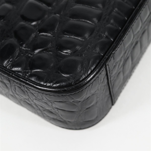 SAINT LAURENT ル・サンカセット ワンショルダーバッグ ショルダーバッグ ブラック ゴールド エンボスレザーの画像11