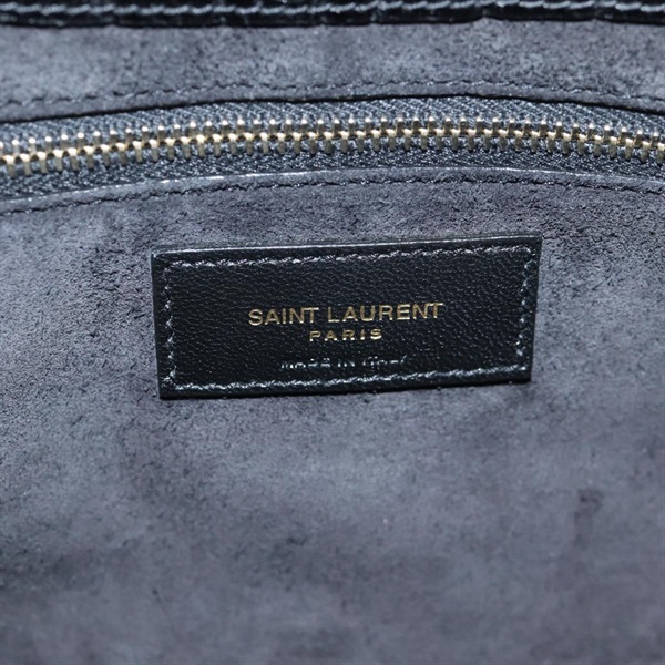 SAINT LAURENT ル・サンカセット ワンショルダーバッグ ショルダーバッグ ブラック ゴールド エンボスレザーの画像14