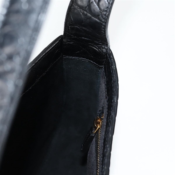 SAINT LAURENT ル・サンカセット ワンショルダーバッグ ショルダーバッグ ブラック ゴールド エンボスレザーの画像16