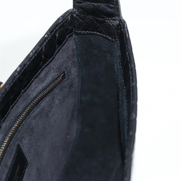 SAINT LAURENT ル・サンカセット ワンショルダーバッグ ショルダーバッグ ブラック ゴールド エンボスレザーの画像17