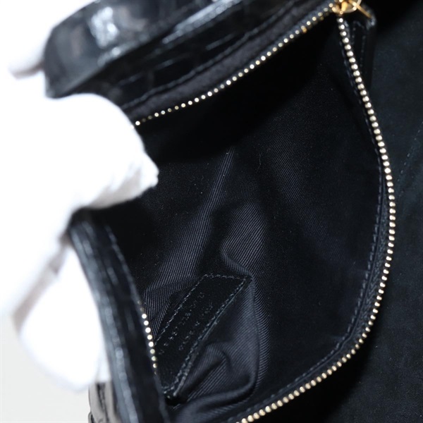 SAINT LAURENT ル・サンカセット ワンショルダーバッグ ショルダーバッグ ブラック ゴールド エンボスレザーの画像19