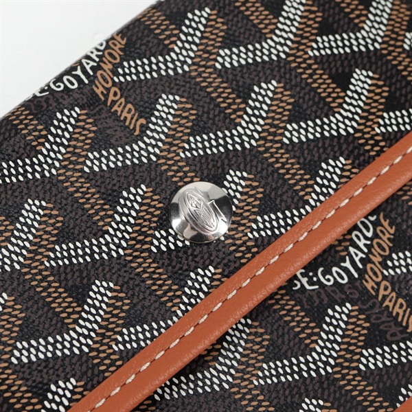 GOYARD サンルイ PM トートバッグ ブラウン ブラック PVCの画像19