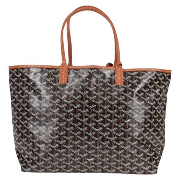GOYARD サンルイ PM トートバッグ ブラウン ブラック シルバー PVCの画像1