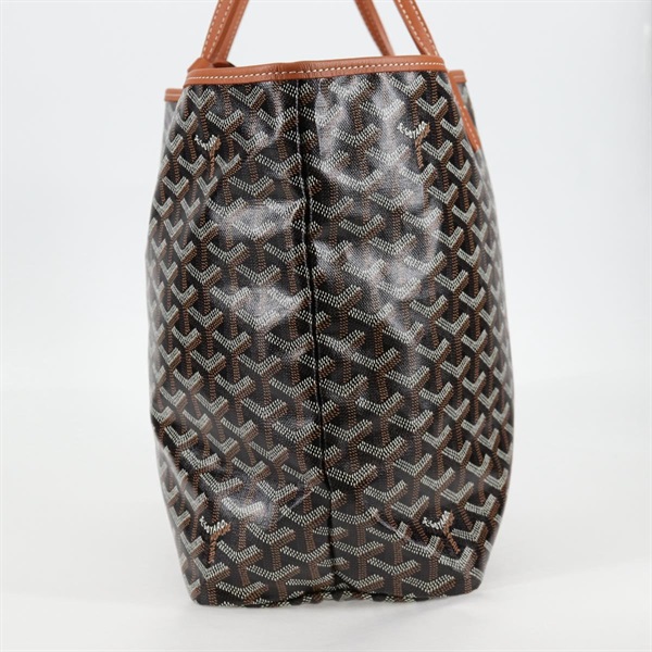 GOYARD サンルイ PM トートバッグ ブラウン ブラック シルバー PVCの画像3