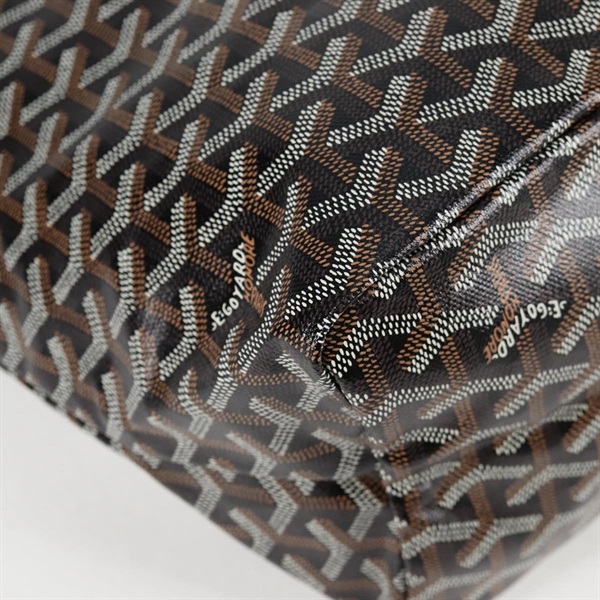 GOYARD サンルイ PM トートバッグ ブラウン ブラック シルバー PVCの画像9